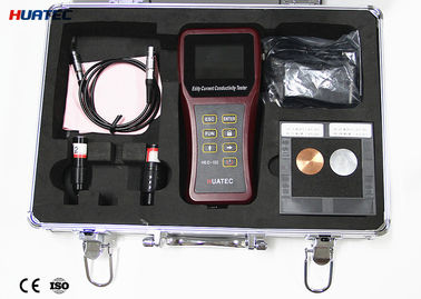 60KHz 0.5 - 110% IACS （0.29 - 64 MS/m）デジタル携帯用電気渦電流の試験装置