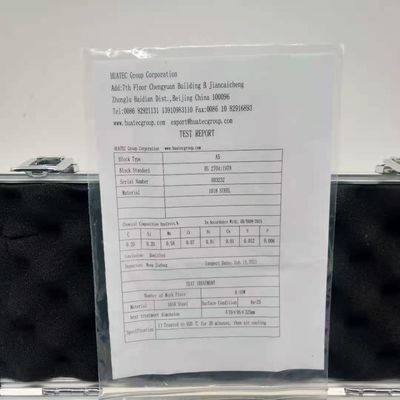 炭素鋼A5 BS2704の超音波口径測定のブロック