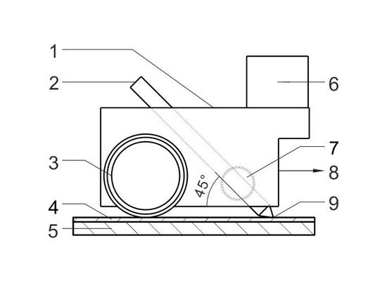 ASTM D3363-00の鉛筆の傷方法フィルムの硬度の鉛筆のコーティングの硬度のテスター
